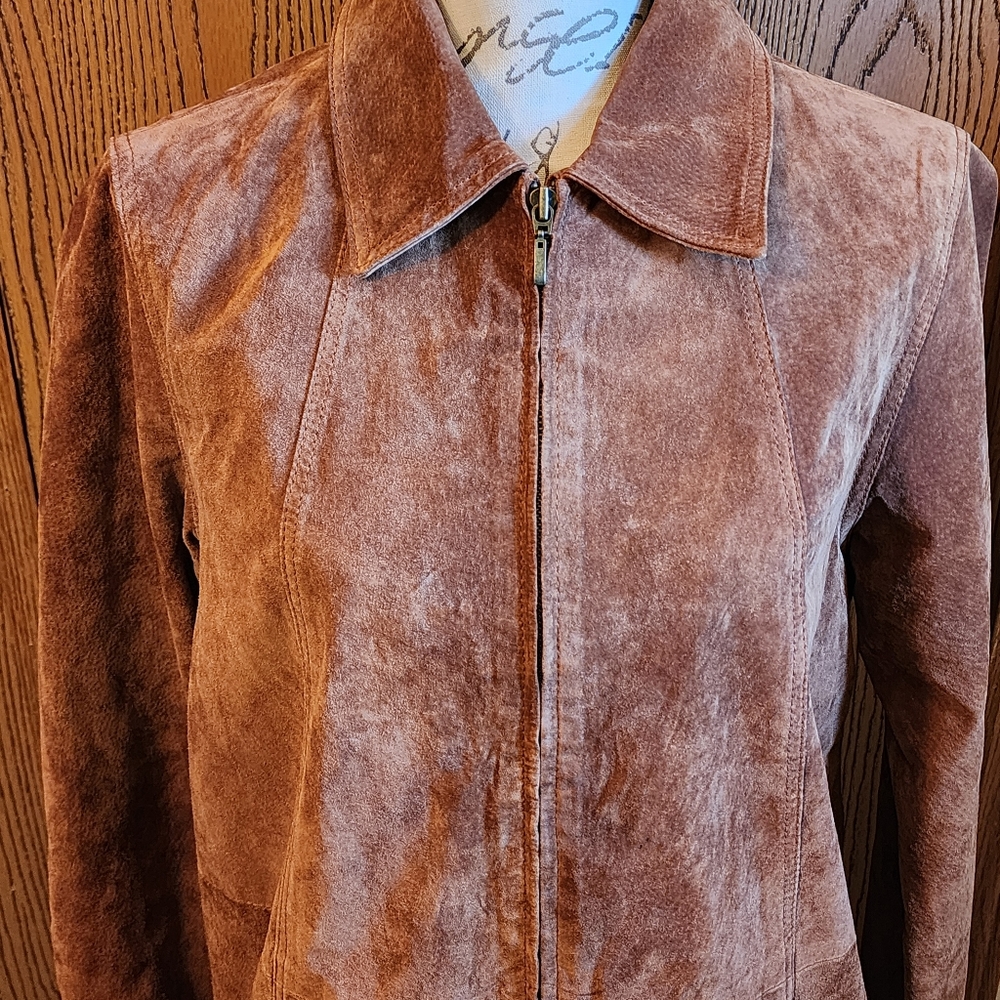 Coldwater Creek Leather Jacket size Meduim - Picture 2 of 7